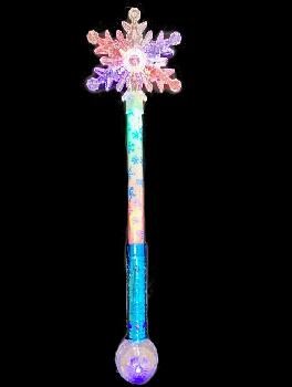 22 Light Up Snowflake Disco Ball Wand 22 Light Up Snowflake Disco Ball Wand