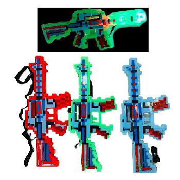 15" Light & Sound Pixelated Toy Gun