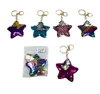 Reversible Sequin Key Chain [Star]