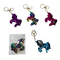 Reversible Sequin Key Chain [Unicorn]