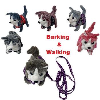 Barking & Walking Dog with Harness [Husky]