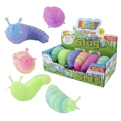7" Glow-In-Dark Wriggly Slug Fidget Toy