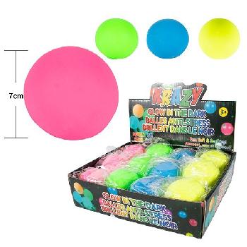 2.75" Krazy Glow-in-the-Dark Anti-Stress Squish Balls