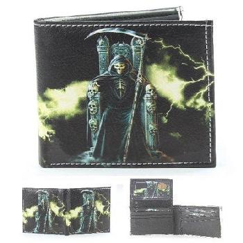 Vegan Leather Wallet [Bifold] Grim Reaper