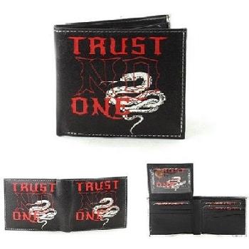 Vegan Leather Wallet [Bifold] Trust No One/Snake