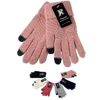 Ladies Knitted Touch Screen Gloves