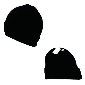 Knitted Cuffed Winter Hat [Solid Black]