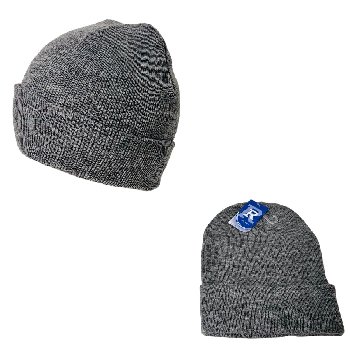 Knitted Cuffed Winter Hat [Solid Light Gray]