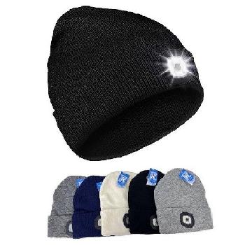 Light-Up USB Knitted Cuffed Hat