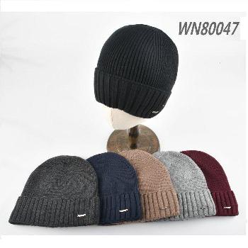 Knitted Super Soft Plush-Lined Cuffed Hat [Wide Ribbed Cuff]