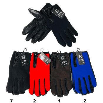 Men's Non-Slip Touch Screen Gloves [Zipper Closure]